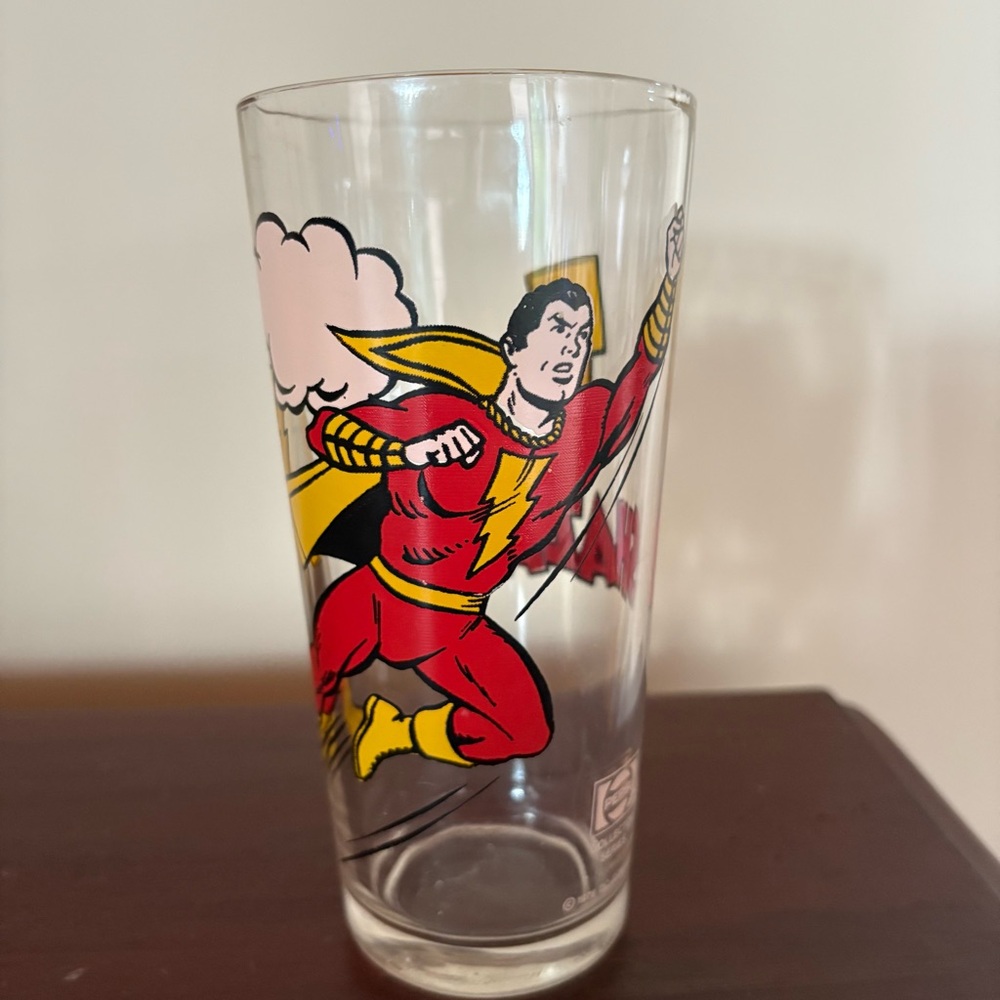 Vintage 1978 DC Comics Shazam Pepsi Collectors Series 16oz Glass